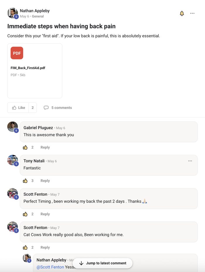 Client testimonial screenshot