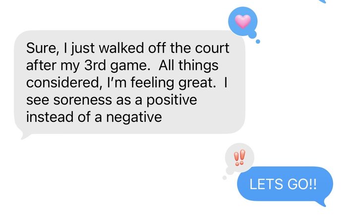 Client testimonial screenshot